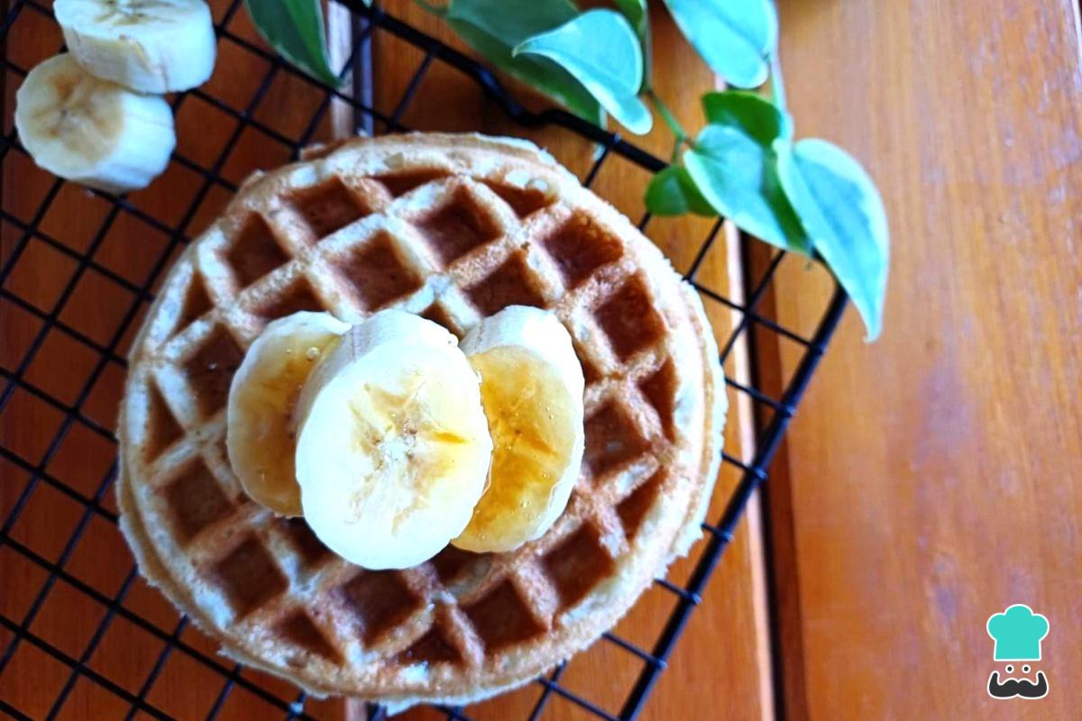 Receta de Gofres de plátano