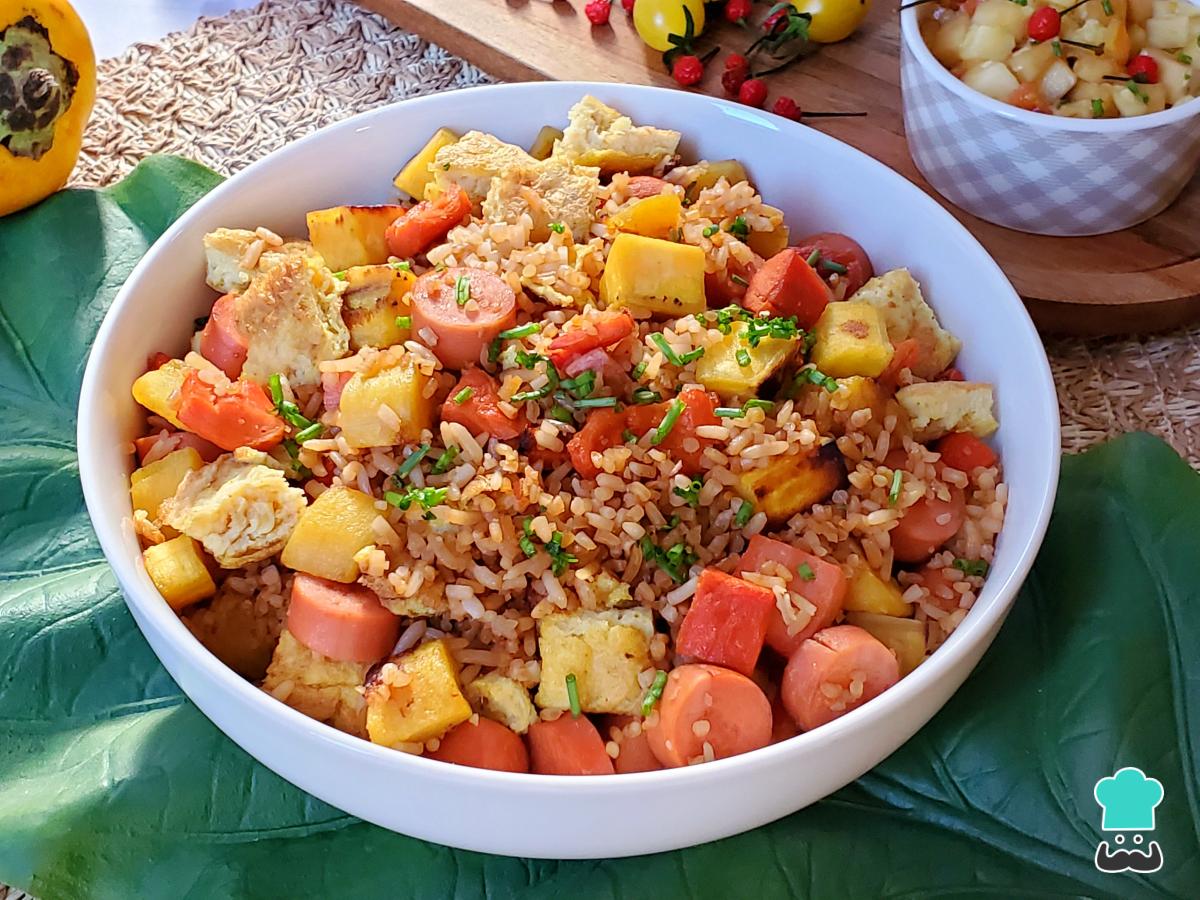 Receta de Chaufa de cecina