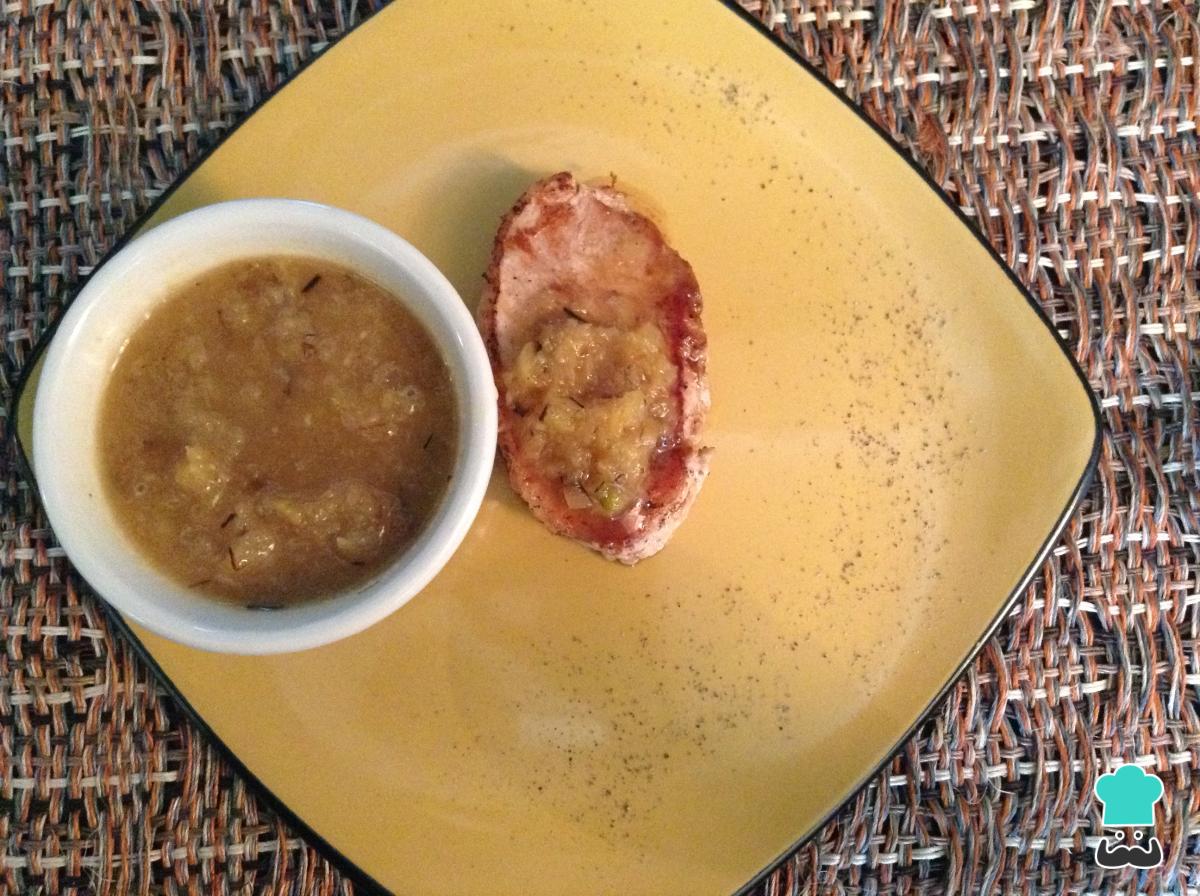 Receta de Lomo de cerdo en salsa de piña