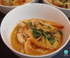 Receta de Gambas con kurry