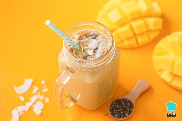 Licuados para aumentar masa muscular - Licuado de mango, coco y quinoa