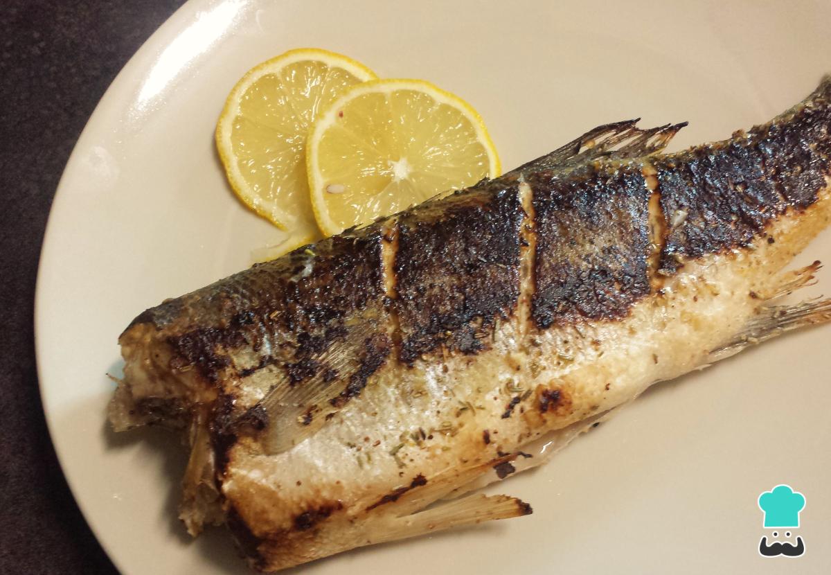 Receta de Lubina entera a la plancha