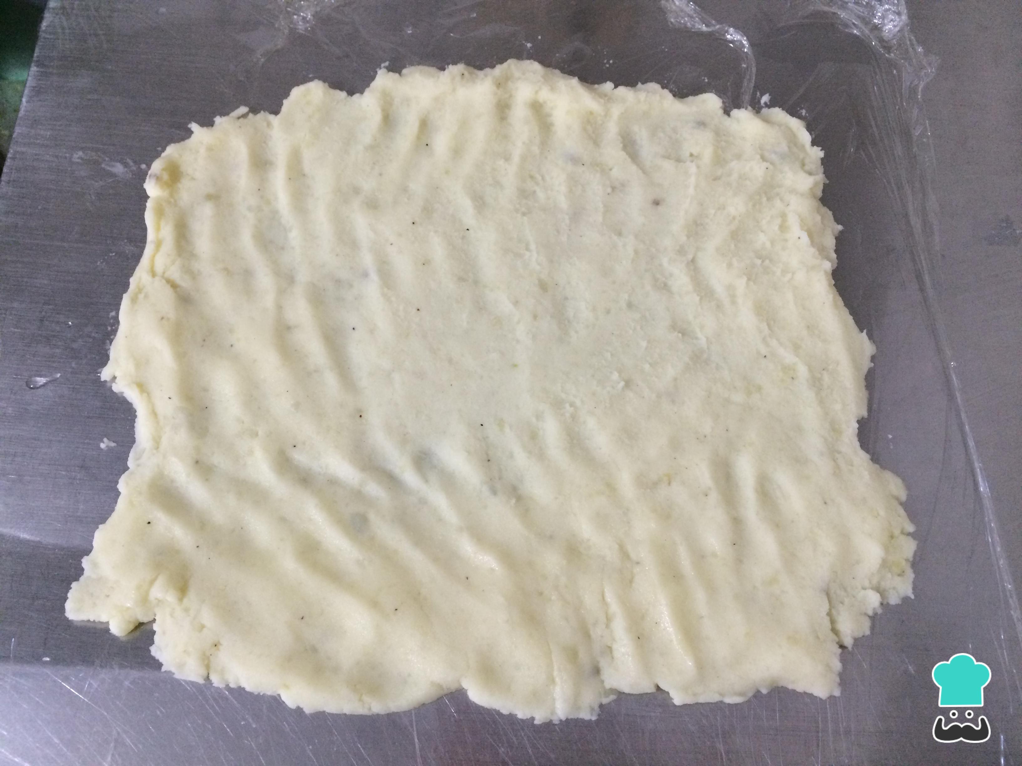 Rollo de patata y atún Fácil Rollo de patata y atún Fácil