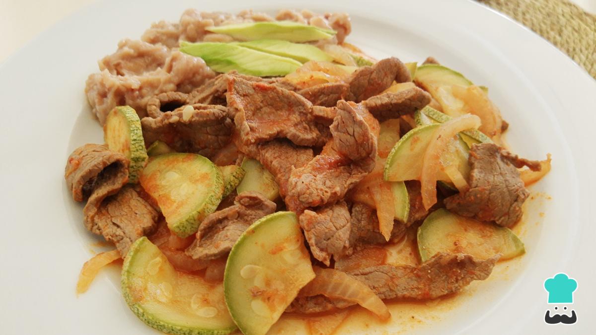 Receta de Bistec en chile morita