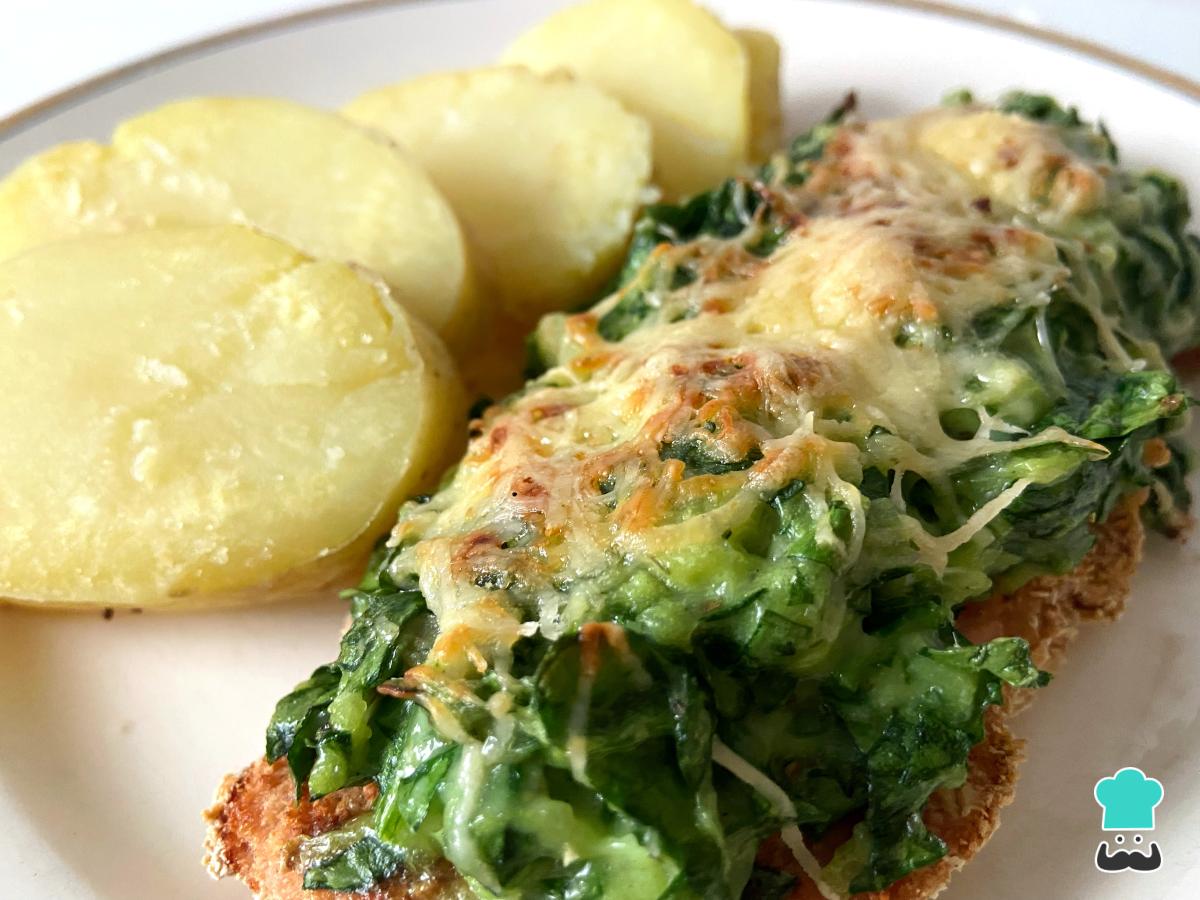 Receta de Milanesa a la florentina