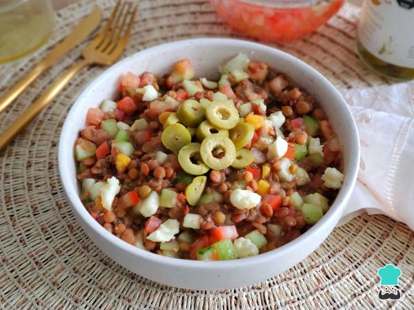 Receta de Ensalada de lentejas de bote - Paso 8