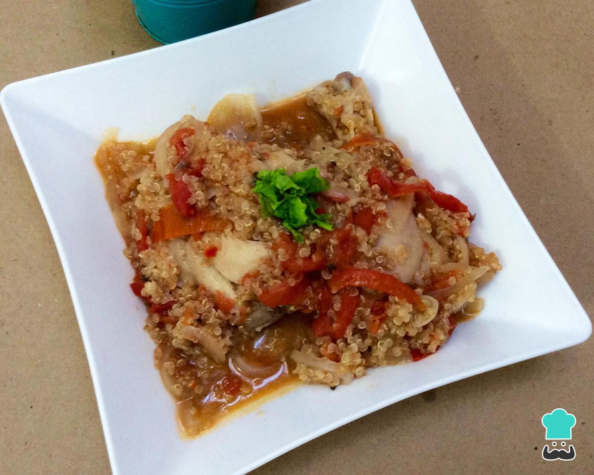 Receta de Estofado de pollo y quinoa