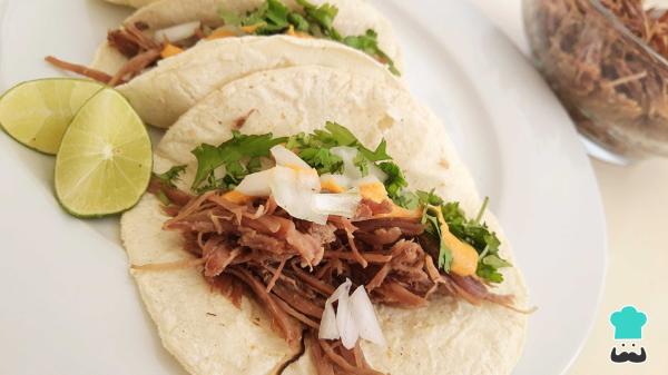 Receta de Tacos dorados de barbacoa - Paso 6