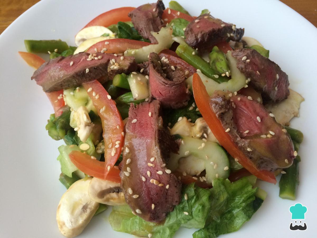 Receta de Ensalada de carne de res