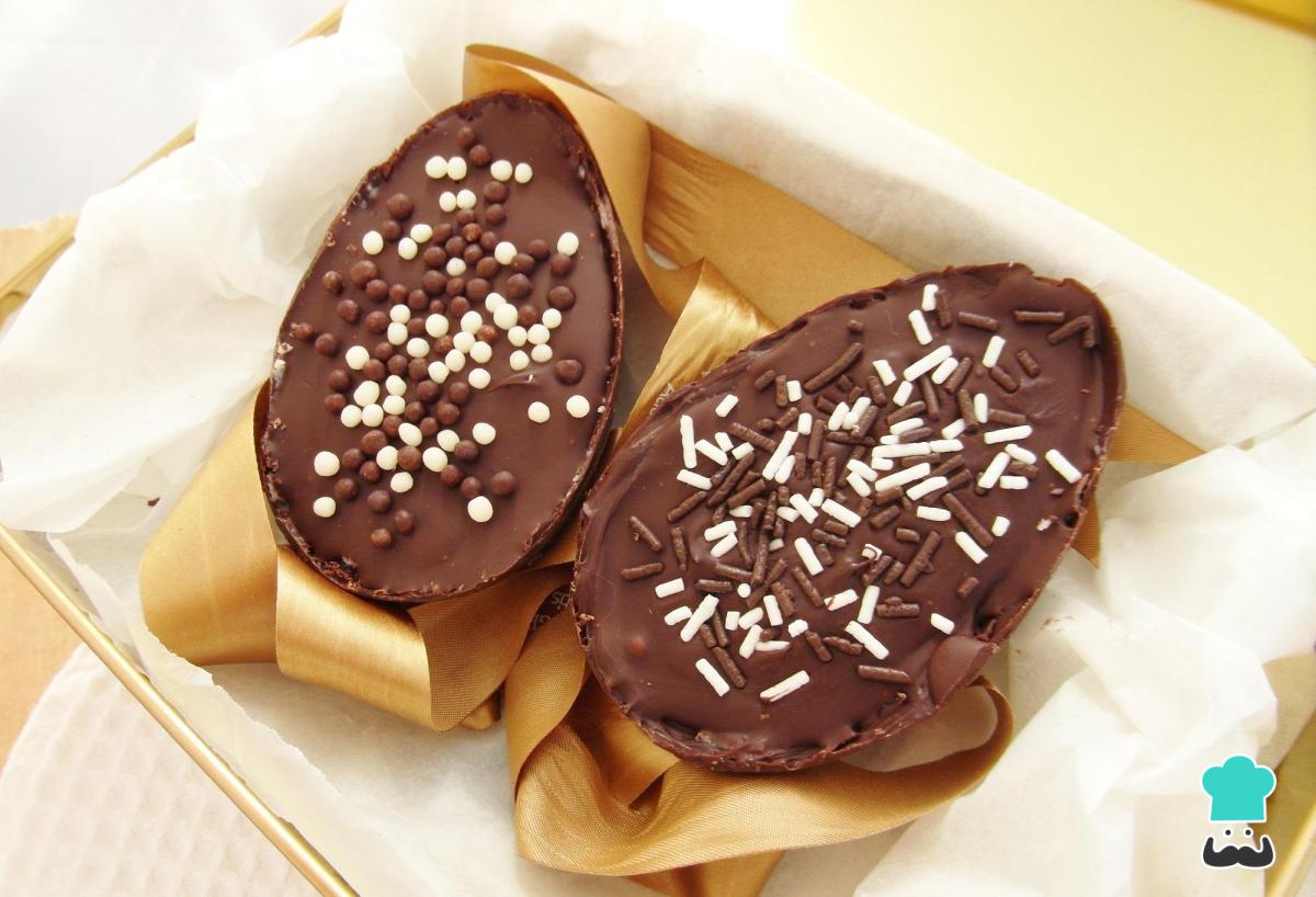 Receta de Huevos de Pascua rellenos de chocolate y coco
