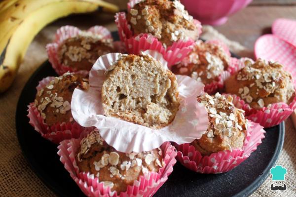 Receta de Magdalenas de avena y plátano - Paso 6