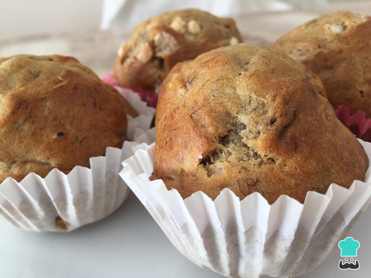 Receta de Muffins de plátano o banana