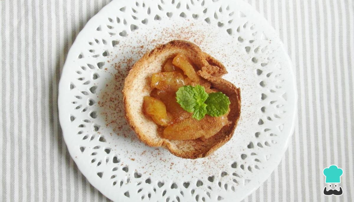 Receta de Tarta de manzana con pan bimbo