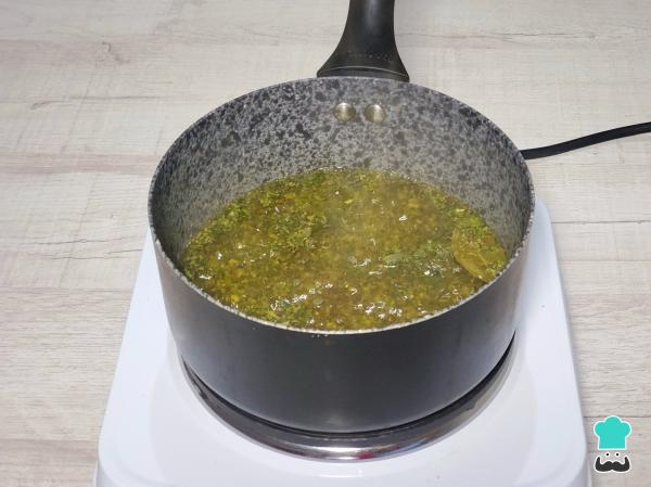 Té para desinflamar el estómago y eliminar gases - Paso 4