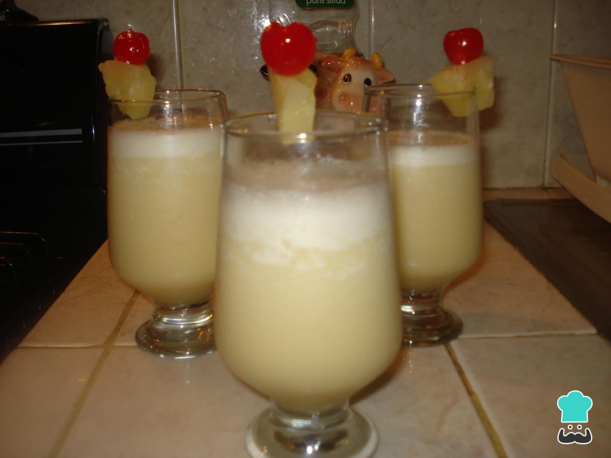 Preparacion piña colada