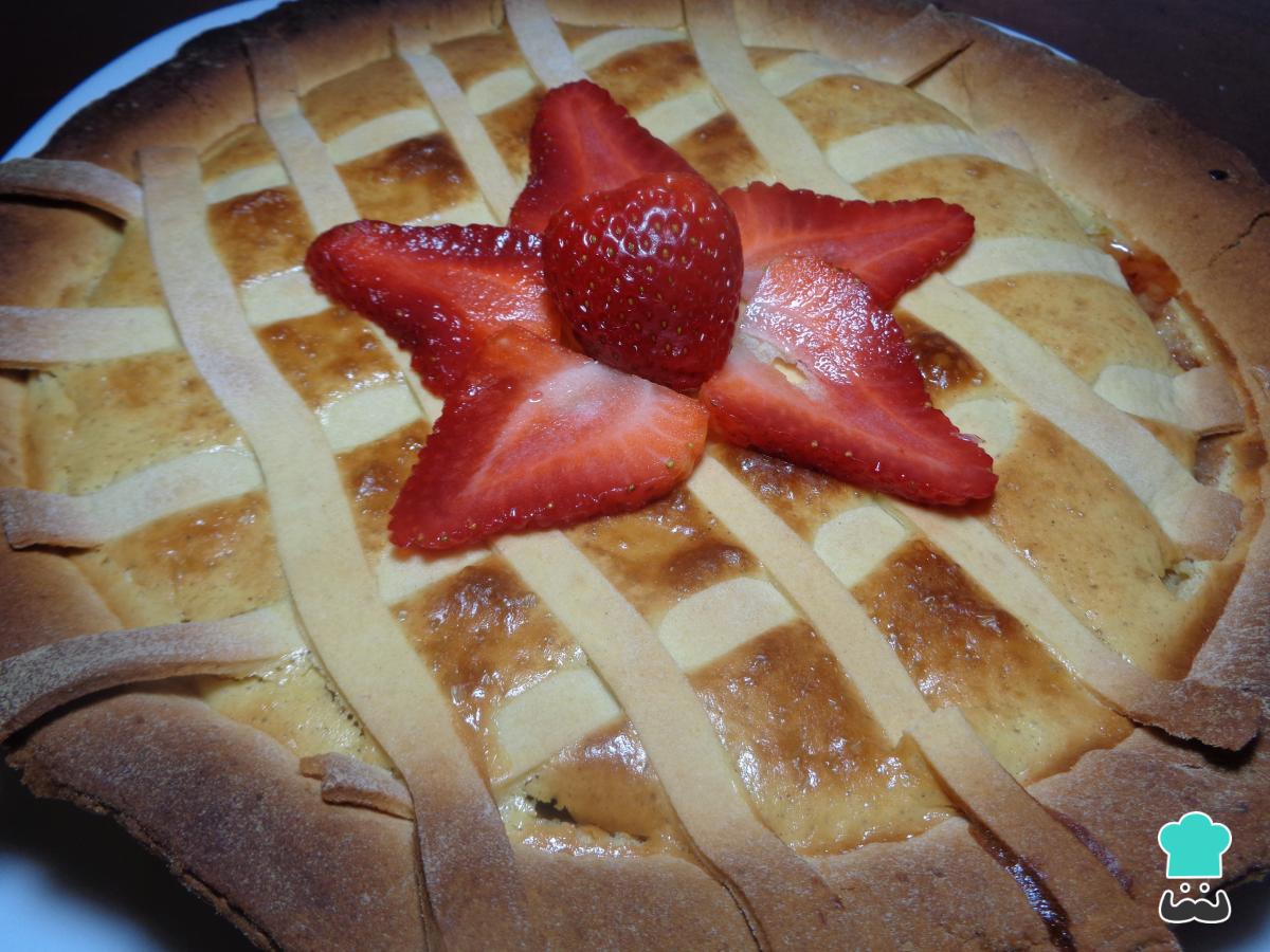 Receta de Tarta de fresa con queso crema
