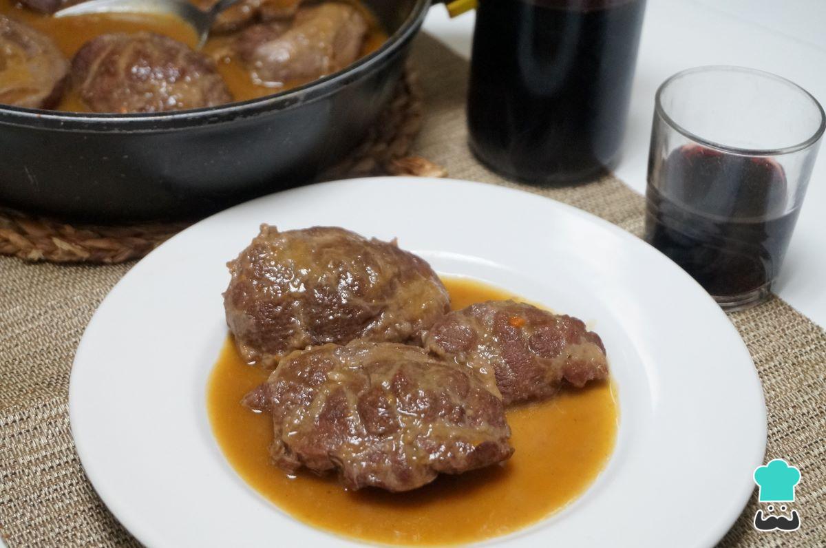 Receta de Carrilleras al vino tinto de la abuela