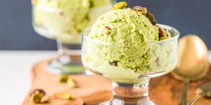 Receta de Helado de pistacho casero saludable