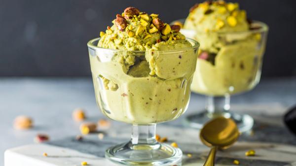 Receta de Helado de pistacho casero saludable - Paso 8