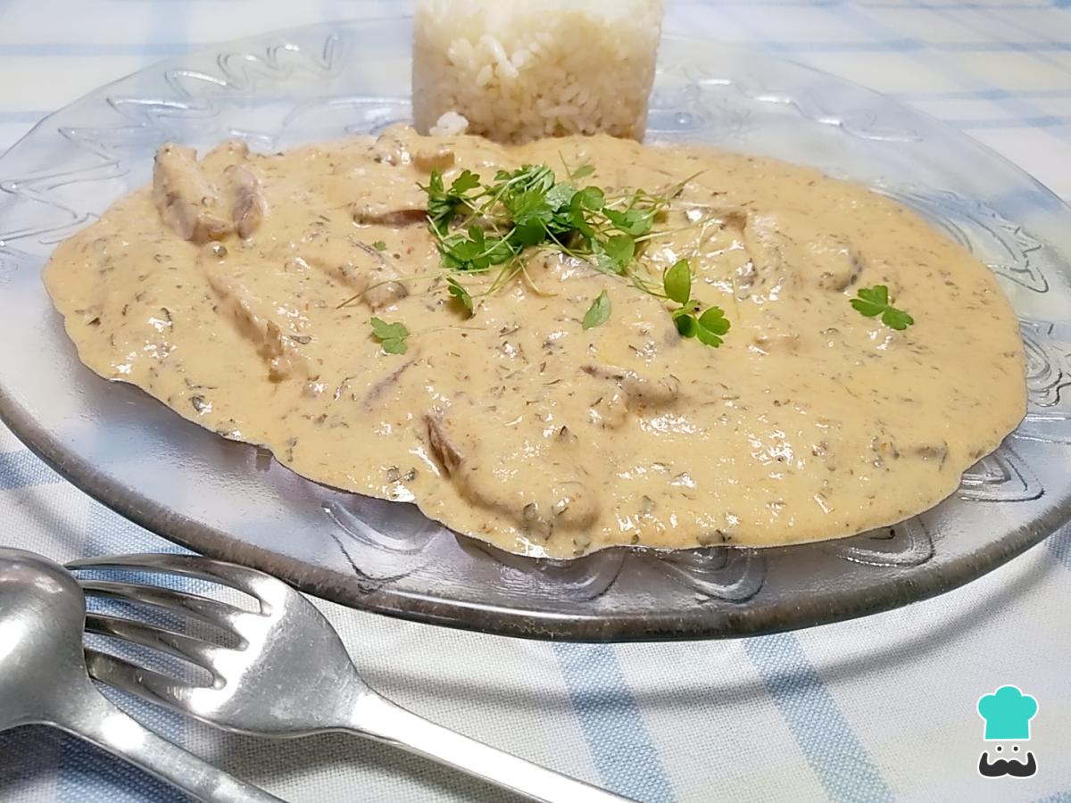 Receta de Strogonoff vegano