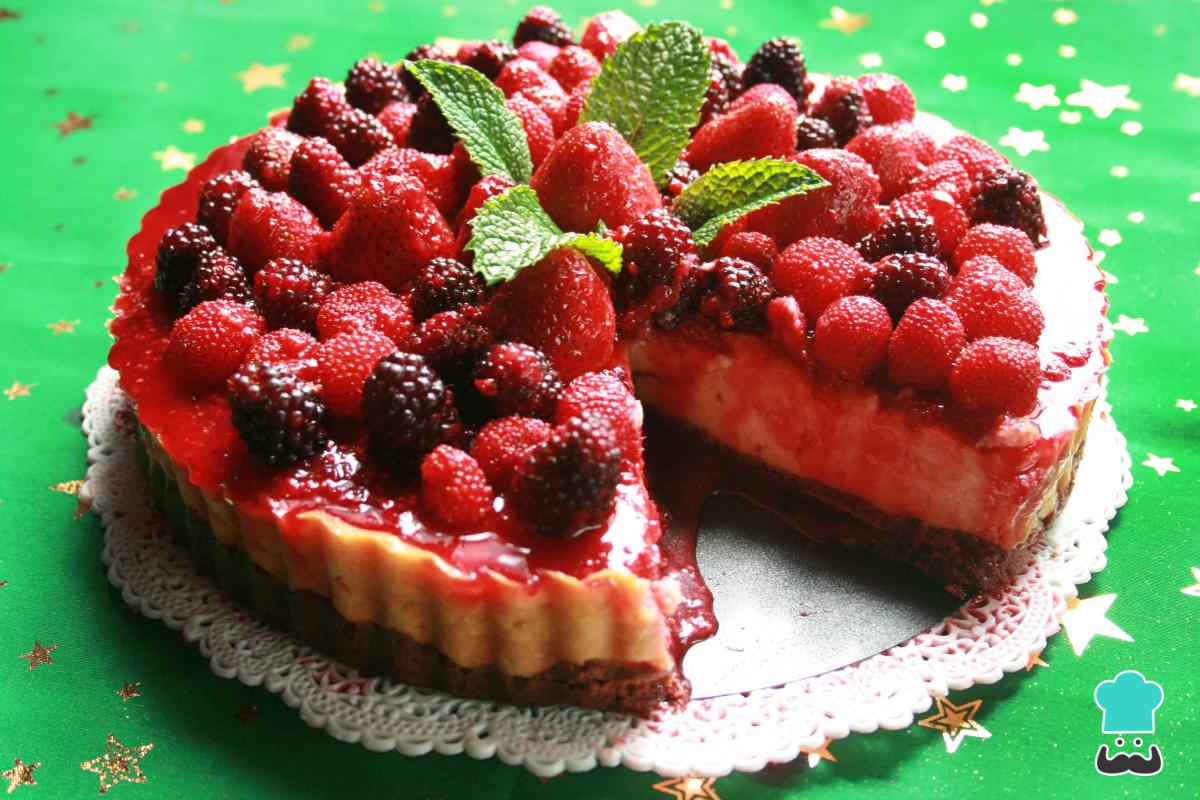 Receta de Cheesecake de batata con frutos del bosque