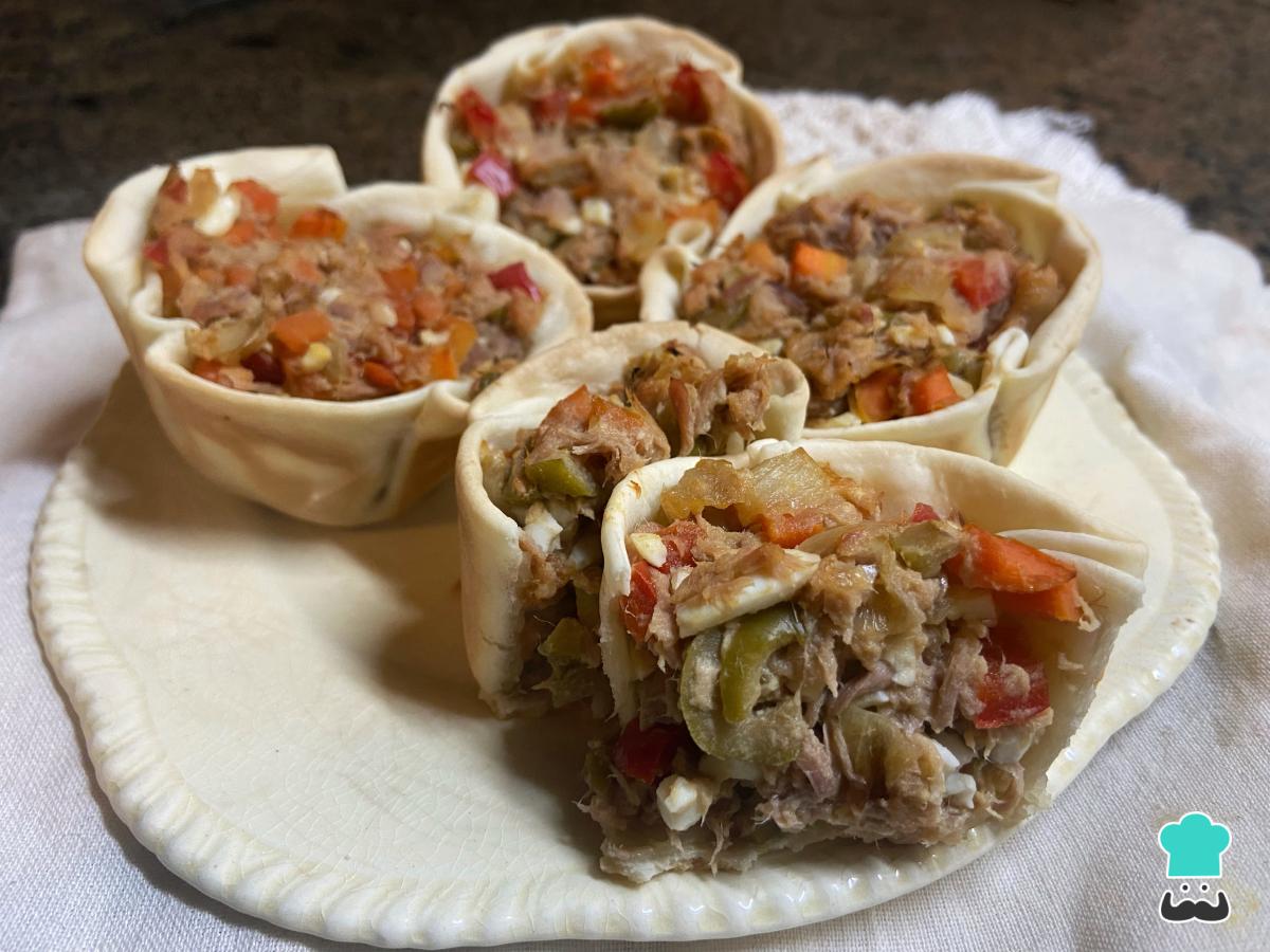 Receta de Canastitas de atún