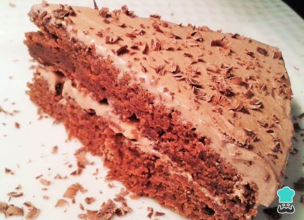 Recetas con queso crema - Torta de chocolate y queso crema
