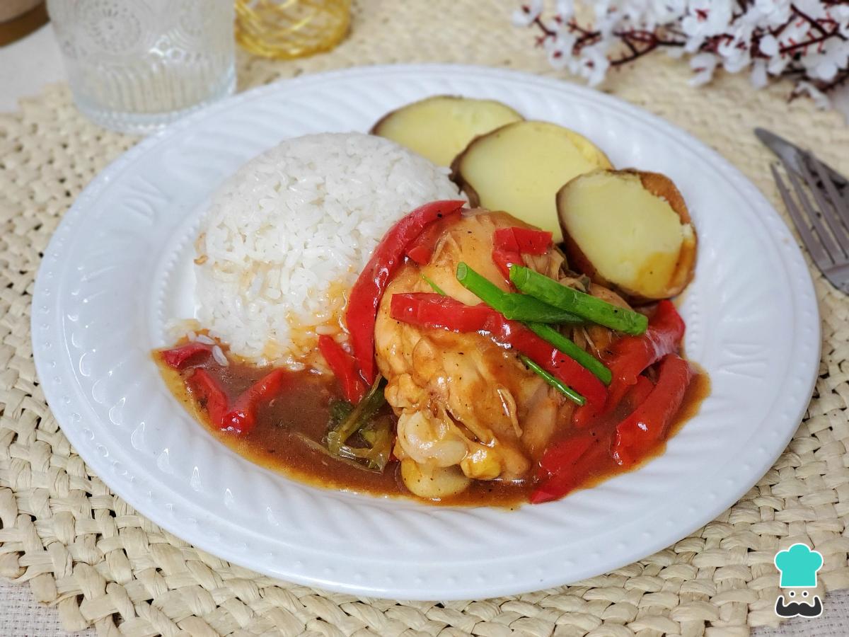 Receta de Pollo al sillao peruano