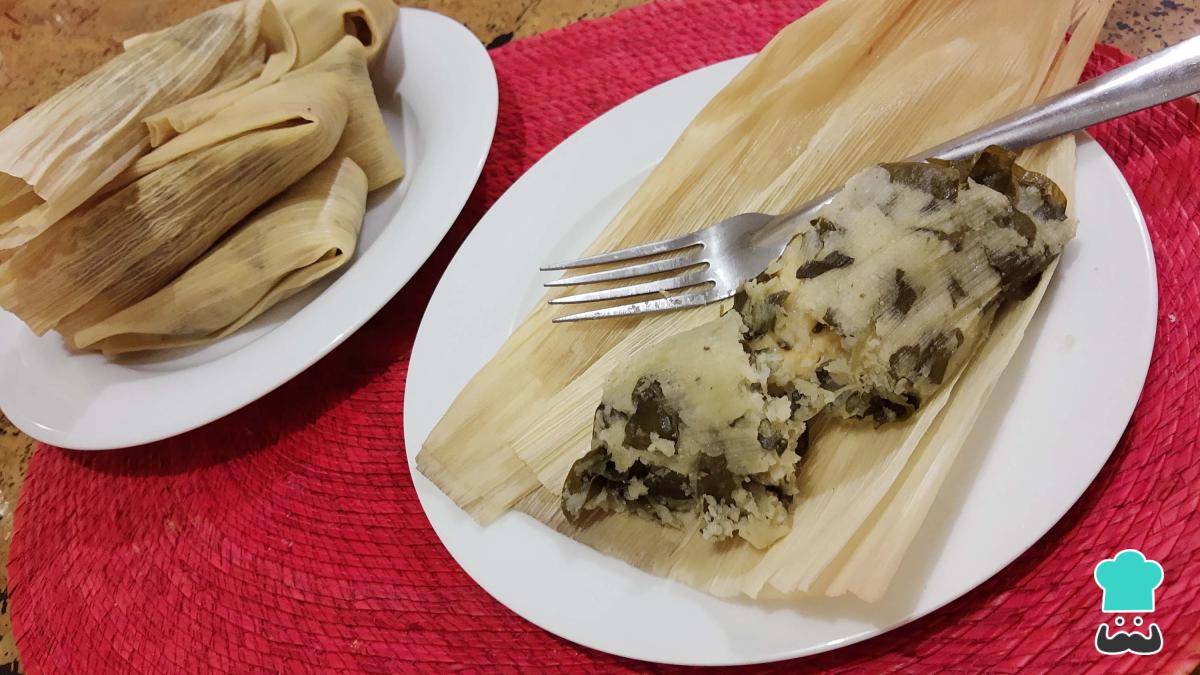 Receta de Tamales de acelga