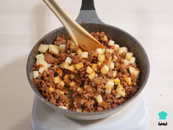 Receta de Relleno de carne molida para pavo - Paso 7