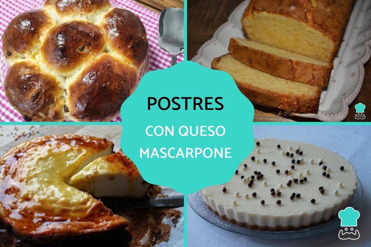 Postres con queso mascarpone