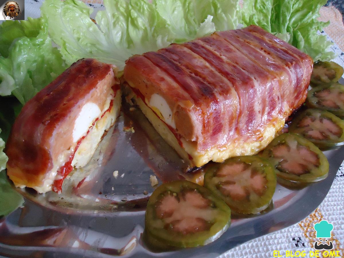 Receta de Pastel de carne y tortilla de patata