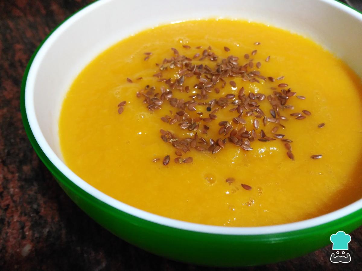Receta de Crema de calabaza y puerros light