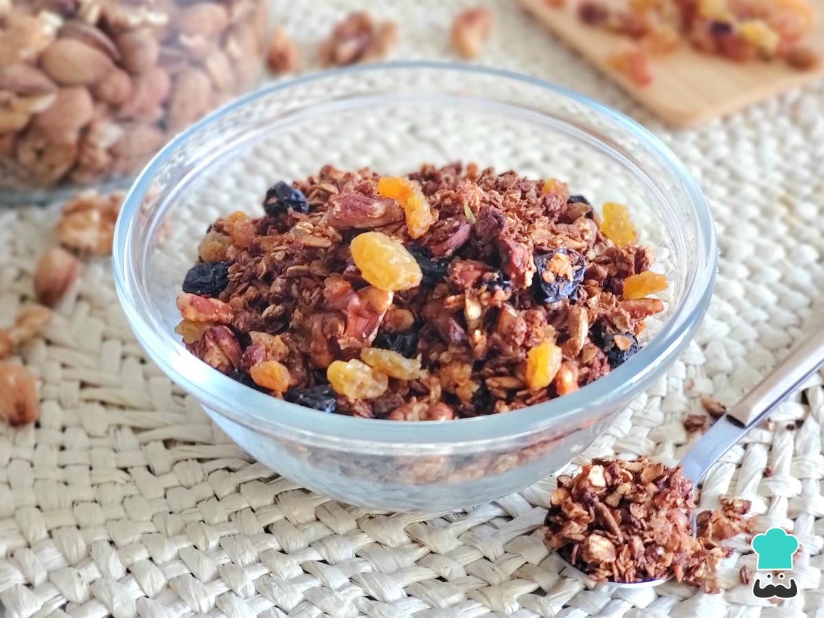Receta de Granola casera sin azúcar
