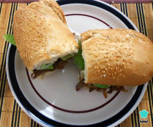 Receta de Baguette de carne de res - Paso 10