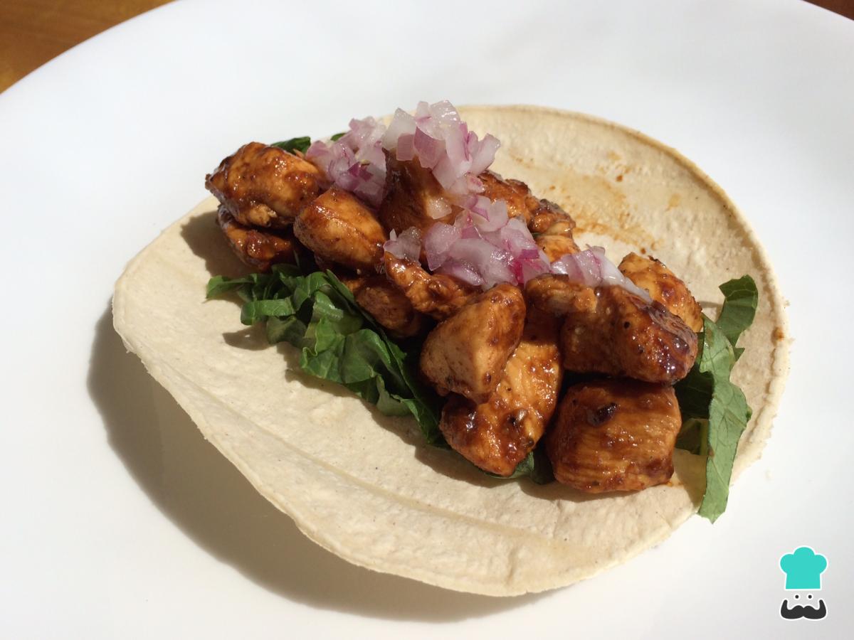 Receta de Tacos de pollo teriyaki