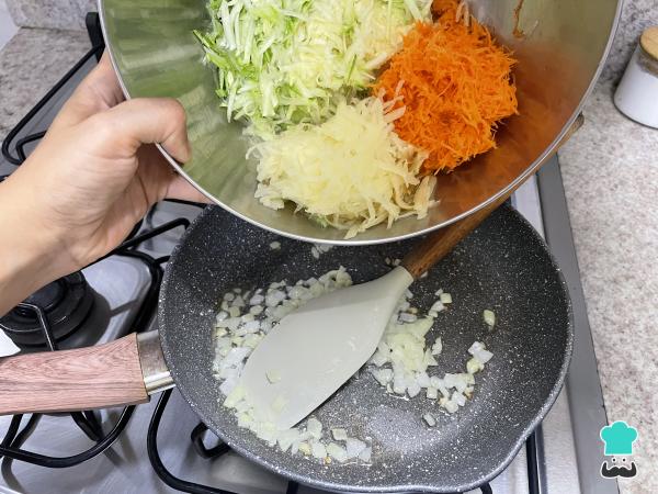 Receta de Budín de zapallo italiano sin pan - Paso 2