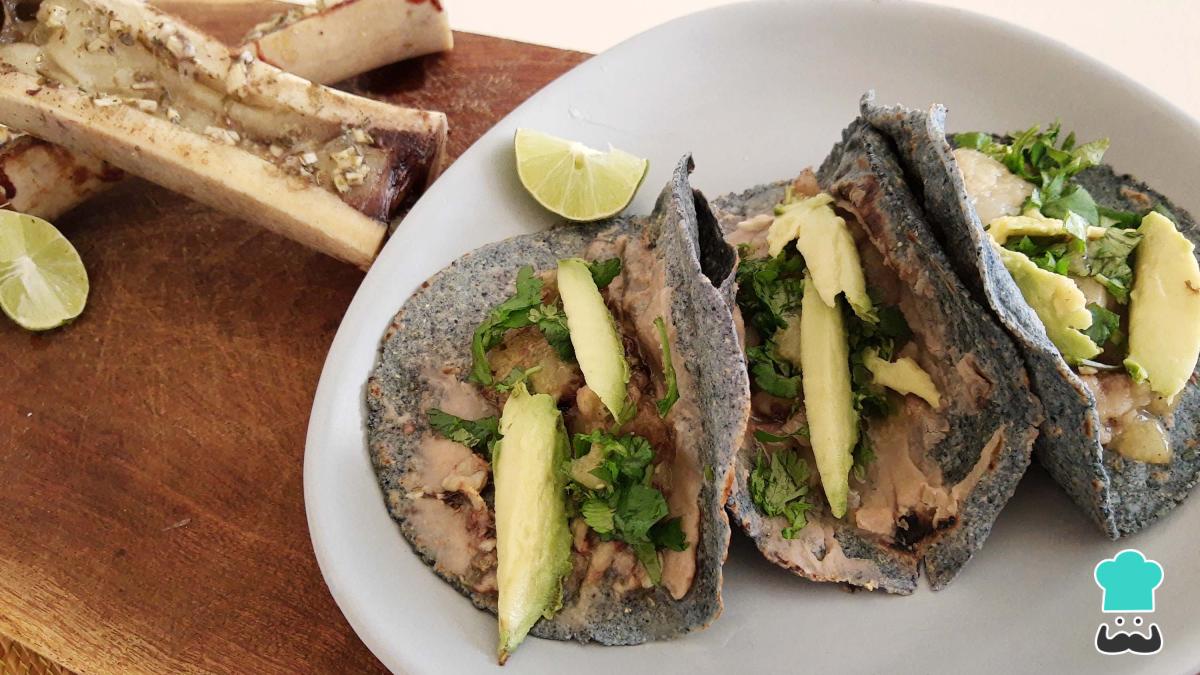 Receta de Tacos de tuétano
