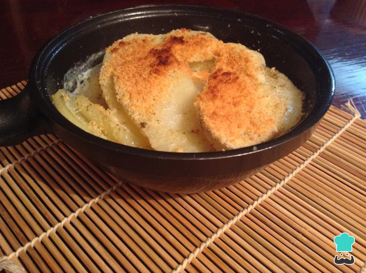 Receta de Gratín de papa