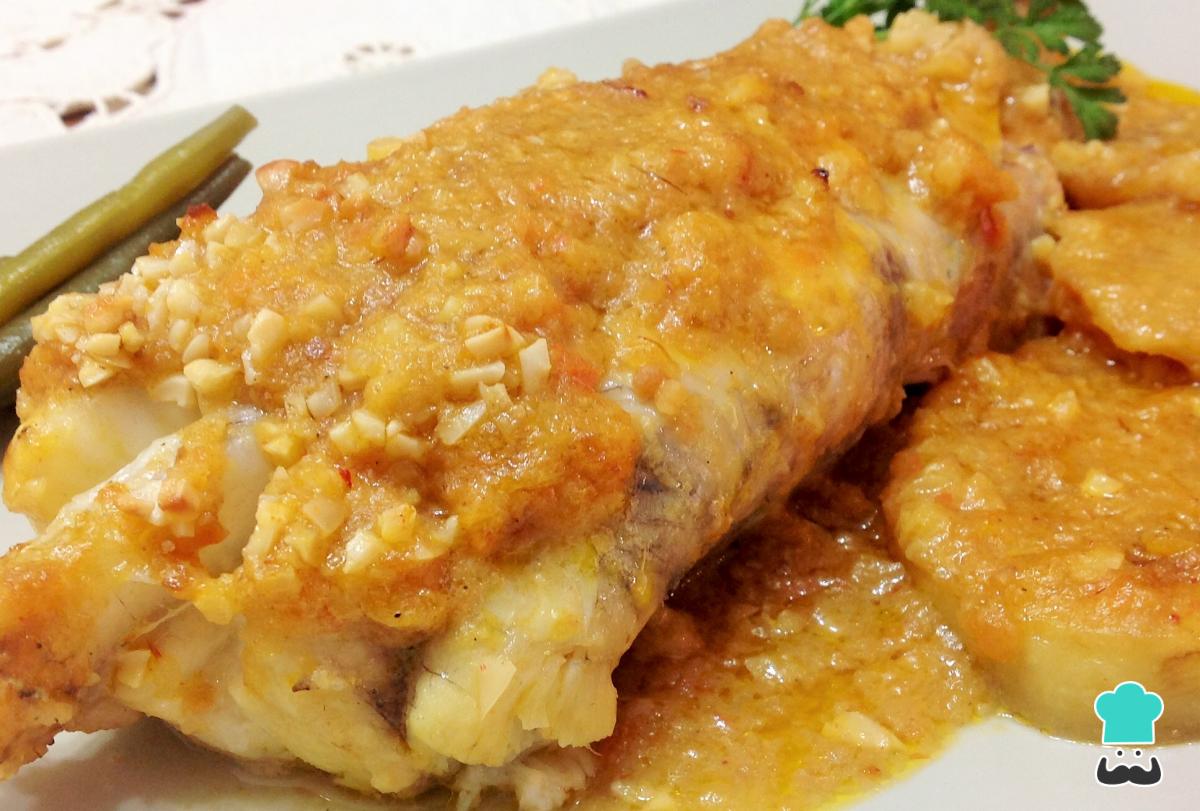 Receta de Rape con salsa de almendras