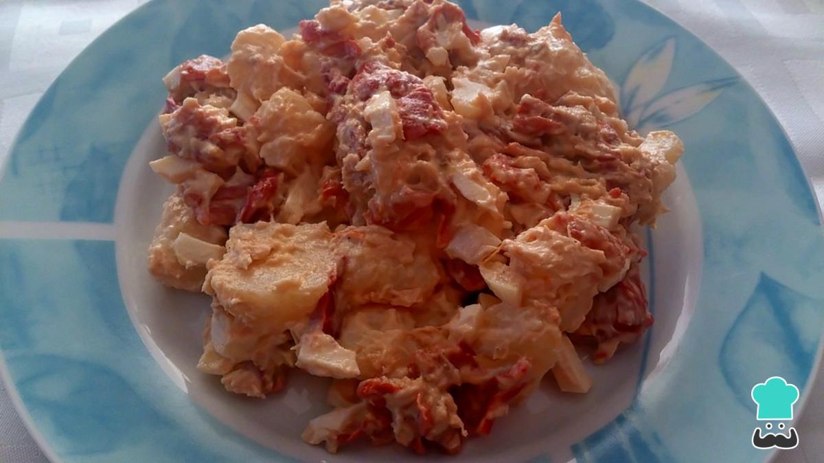 Receta de Ensalada de patatas y pimientos asados