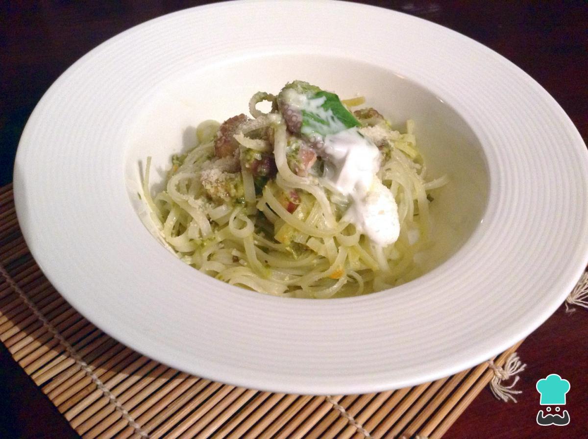 Receta de Pulpo con albahaca