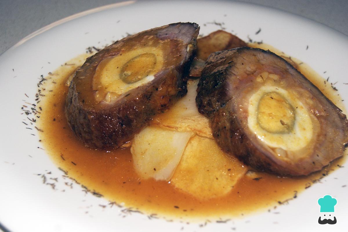 Receta de Matambre relleno con panceta al horno