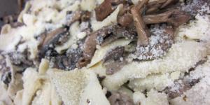 Receta de Pappardelle con hongos frescos