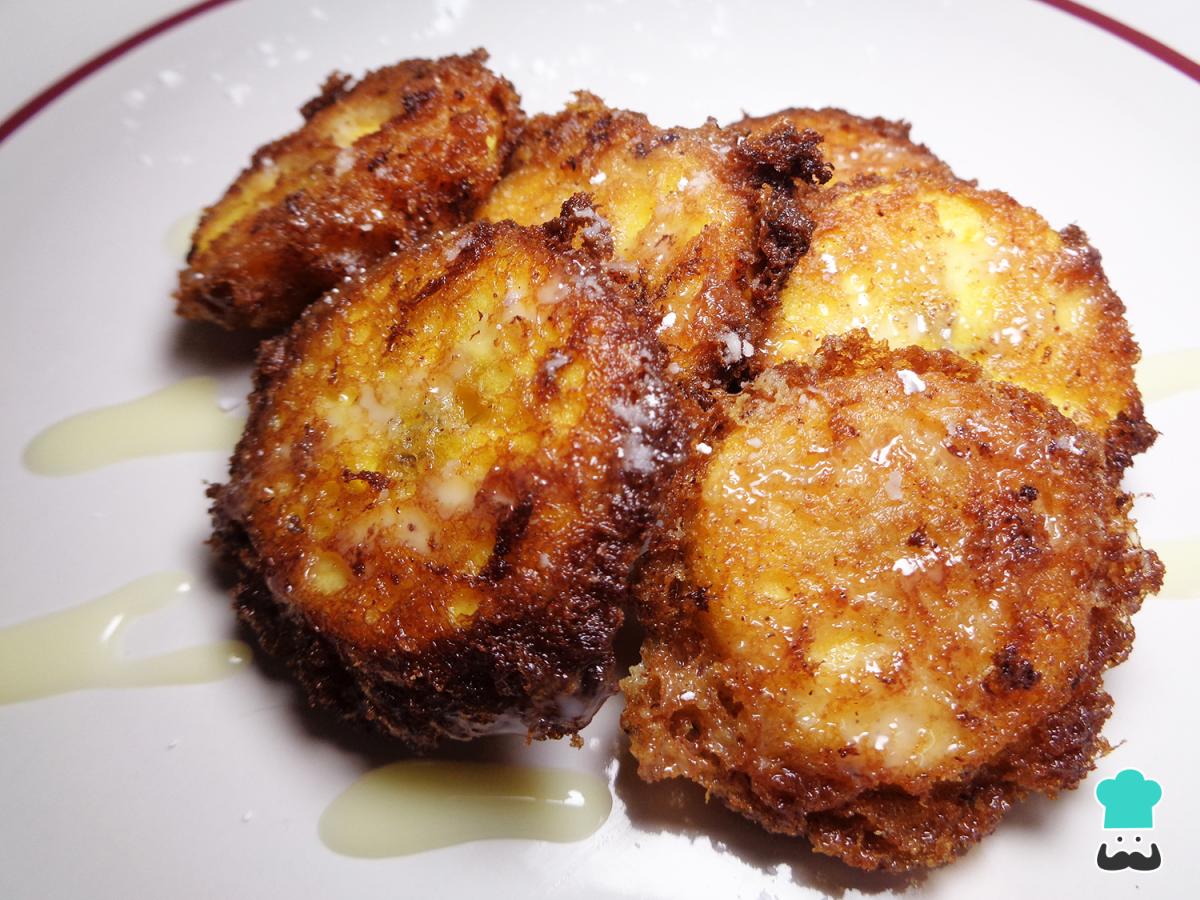 Receta de Buñuelos de plátano macho