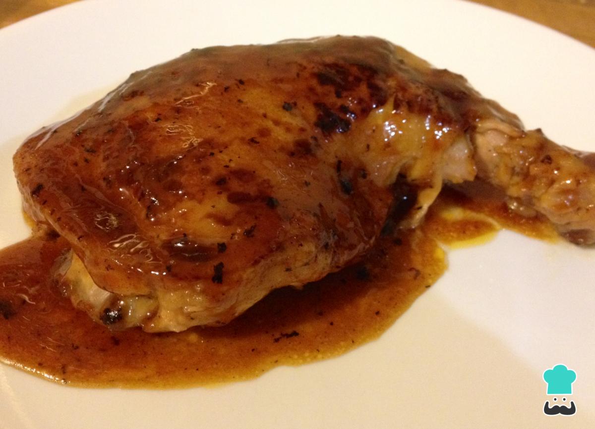 Receta de Muslos de pollo al horno en salsa agridulce