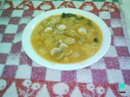 Receta de Sopa de ajo con almejas