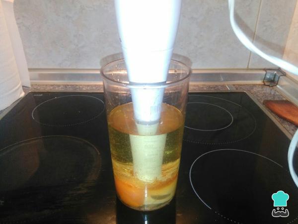 Receta de Mayonesa casera - Con batidora o Turmix - Paso 2