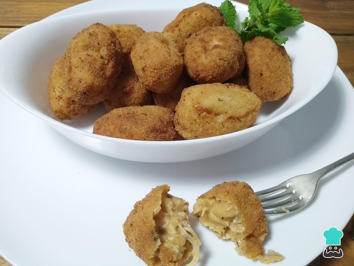 Receta de Croquetas de pollo y queso