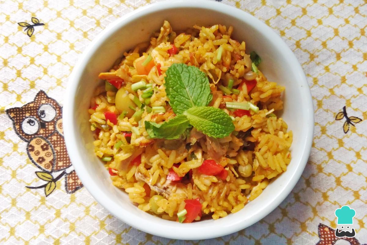 Receta de Arroz con pollo panameño